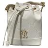 New MLB Blended Material Bucket Bags Crossbody Bag, Shoulder Bag Regular Women's White 7ACRMD65N-50CRM