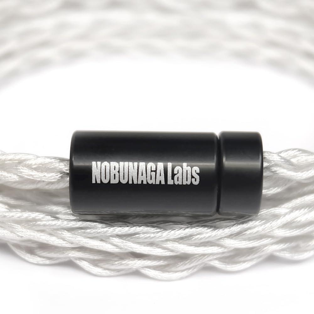NOBUNAGA Labs PREMIUM ONIMARU-HA 3.5mm 3-Pole Stereo Mini to MMCX Upgrade Cable 7N OCC Silver-Plated 8-Core NLP-ONI-HA