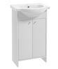 Lavabolu banyo dolabı 50 cm, ayakta duran, beyaz, Diana
