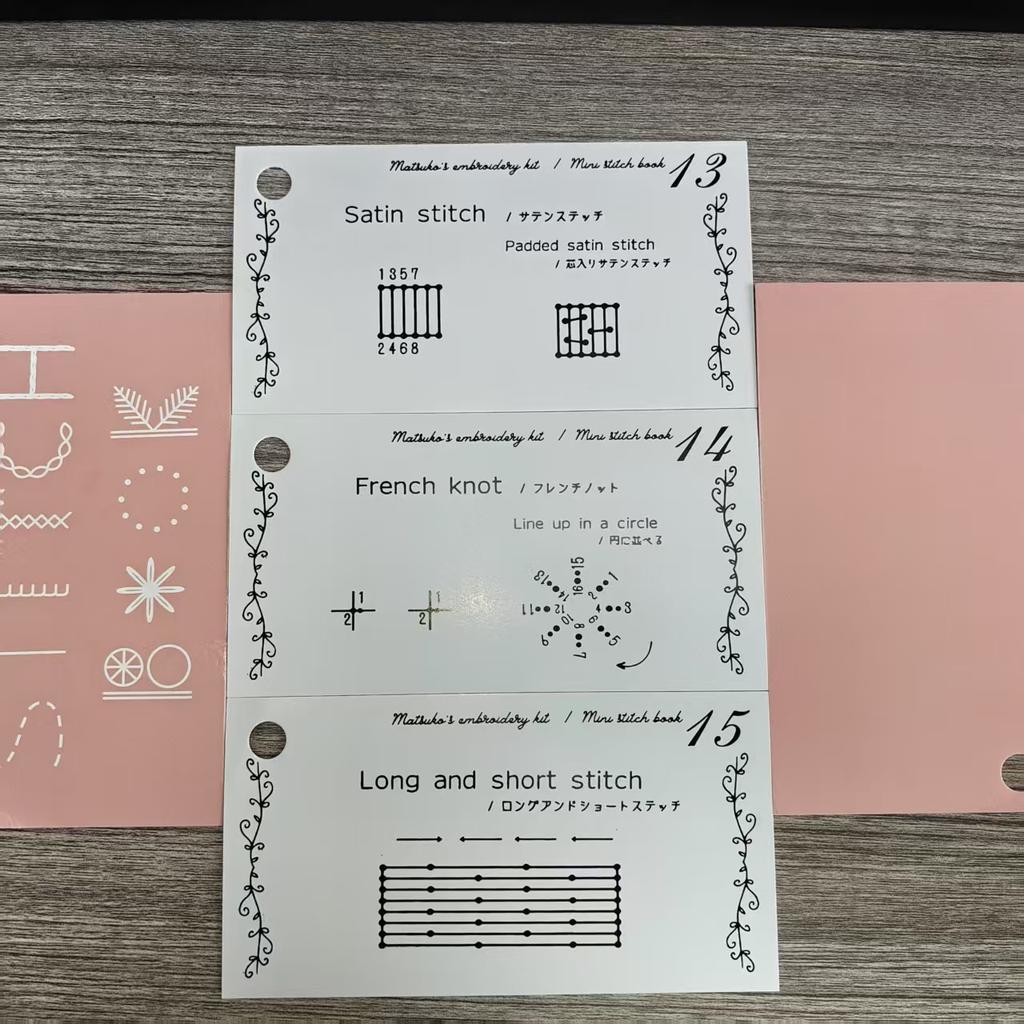 Mini Creative Sewing Book Beginners Sewing Skills Card Manuals Handmade Sewing Pattern Set Lift Your Sewing Skill For Embroidery