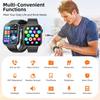 Hwagol Smart Watch (Answer/Make Call) 1.85inch Fitness Tracker, DIY Dials/Pedometer/Calories/Multiple Sport Modes/Voice Assistant, Smart Watches for