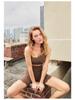 Shockproof Medium Support Backless Sports Bra with Removable Cups - Minimizes Chest Appearance for Yoga & Fitness