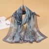 New Print Chiffon Scarf Shawl Women Sunscreen Silk Scarf Turban Long Wrap Beach Travel Outdoor Accessories Trendy Headband