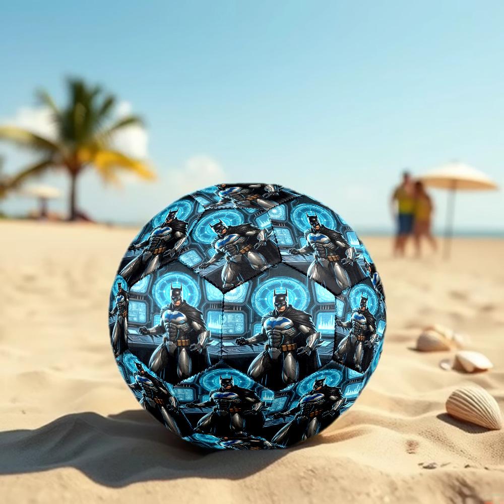 Superheroes Print Size 5 Soccer Ball, Standard Match Football for Sports Game and Team Practice, Ideal Gift for Soccer Fans