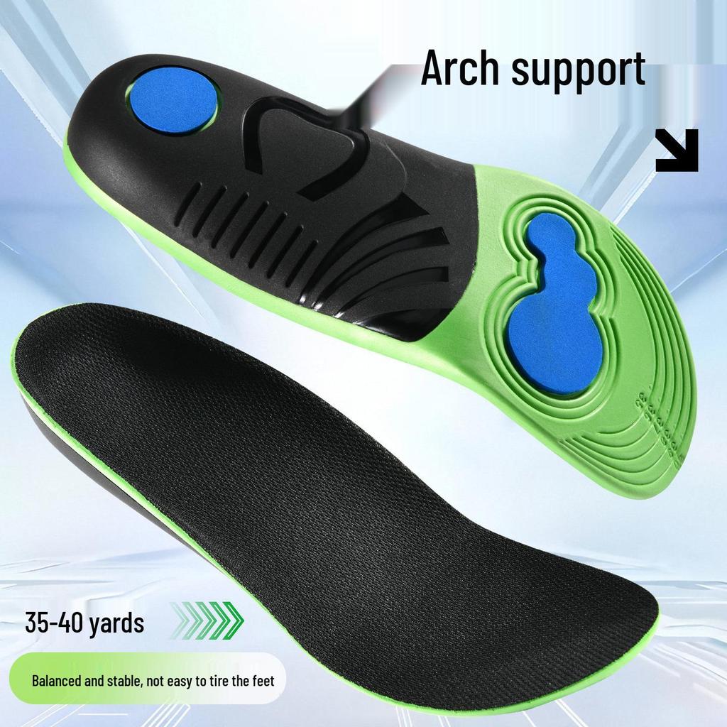 Herren Sommer Einlegesohlen mit Fußgewölbestütze: Rutschfest, Stoßdämpfender Komfort für langes Stehen