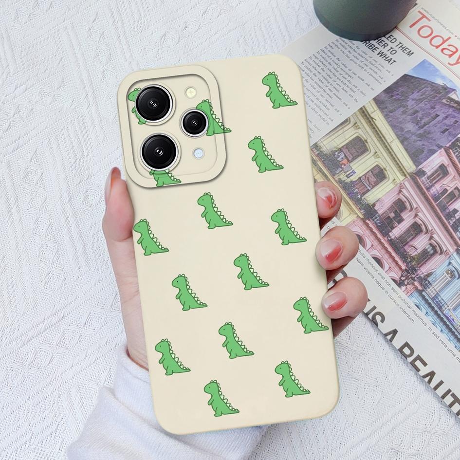 For Xiaomi Redmi 12 A1+ A2+ 4A 5A 6A 7A 8A 9A K30 K40 K50 Case Back Cover Cute Dinosaur Matte Soft Silicone Shockproof Protective For Redmi Bumpers