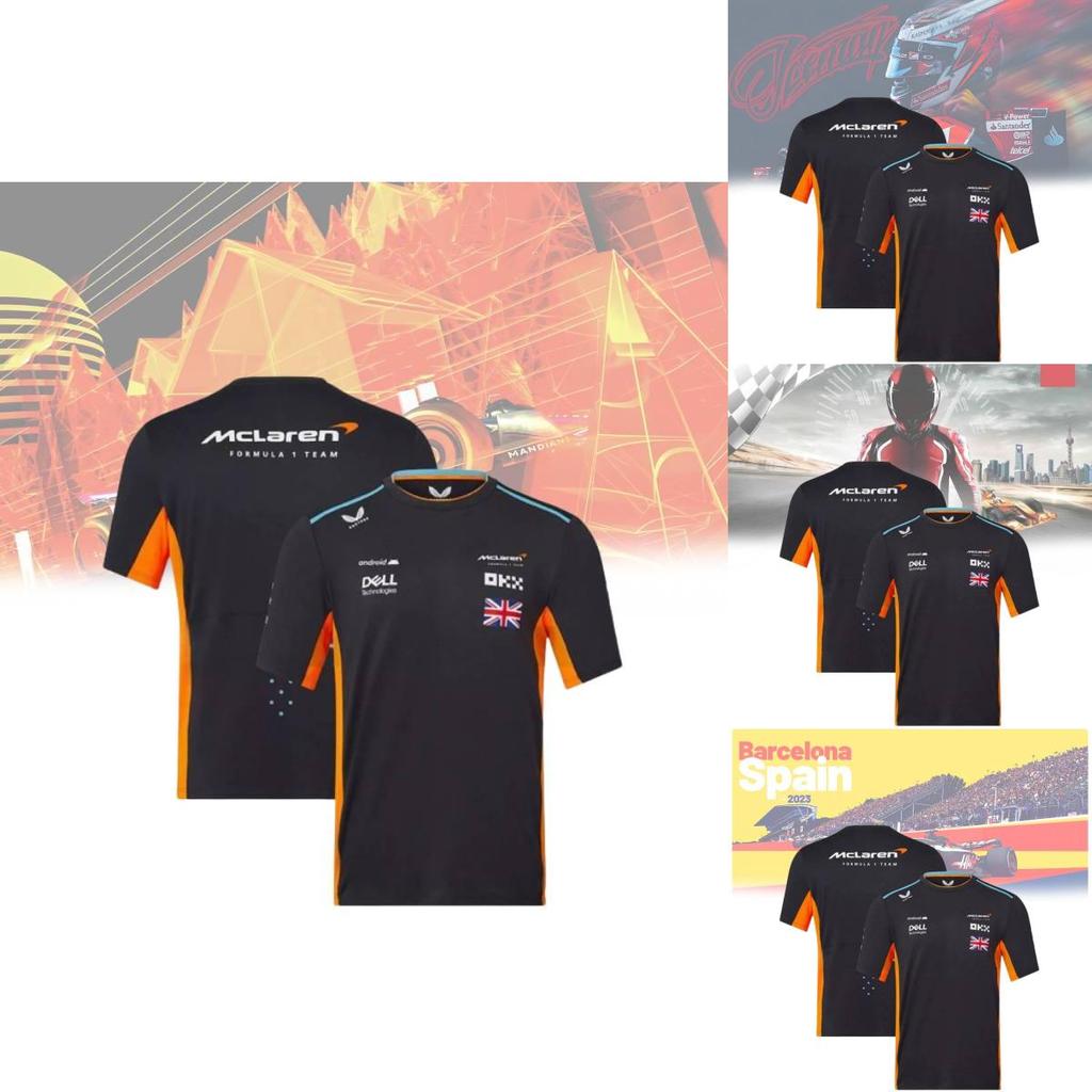Breathable Mesh Fabric Fia Formula 1 World Championship Men's Summer Shirt