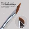 SENKA Professional Ultra Thin Wooden Handle Angled Flat Head Single Eyeliner Eyebrow Waterproof Makeup Brush