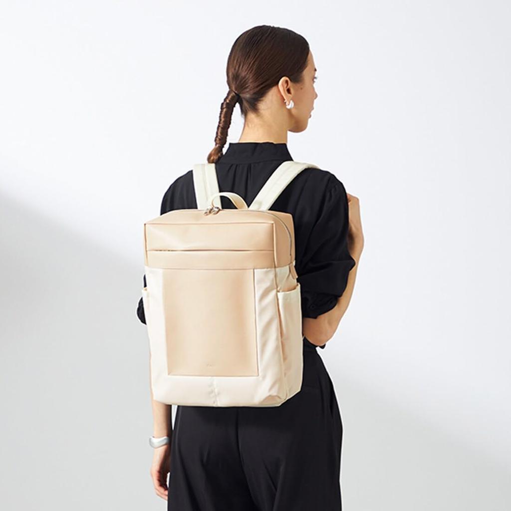 Isaac Konishi Manami Combi Square Backpack YK00502 Greige (26)