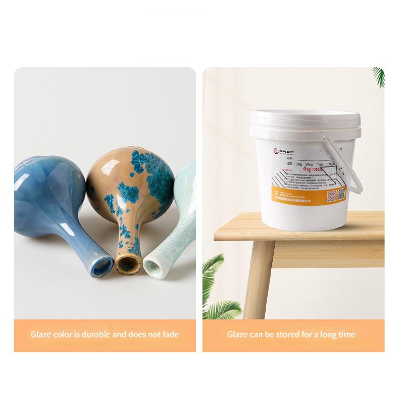 300ML Medium-hög Temperatur Konstglasyr Jingdezhen Keramikugn Variabel Vatten Blåvit Komposit Kristallglasyr