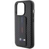 BMW Bmhcp15Lgspcck iPhone 15 Pro 6.1 Schwarz/Black Hartschalen-Case Griffständer Glatt & Carbon