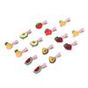 28pcs Pet Hair Clip Multipurpose Fruit Shape Dog Hair Barrettes for Small Medium Cats and Dogs