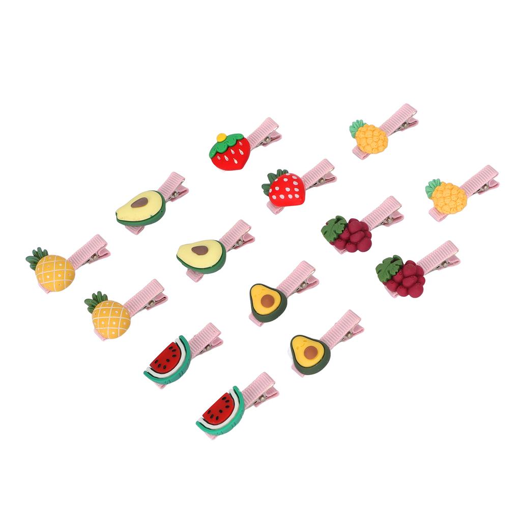 28pcs Pet Hair Clip Multipurpose Fruit Shape Dog Hair Barrettes for Small Medium Cats and Dogs