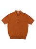 VERNO 26Ss Cashtouch Short Sleeve Polo Knit Orange