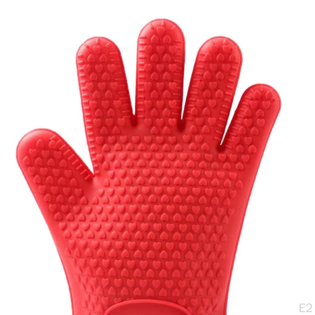 Resistant Padded Oven Gloves Kitchen Cooking Baking Thick