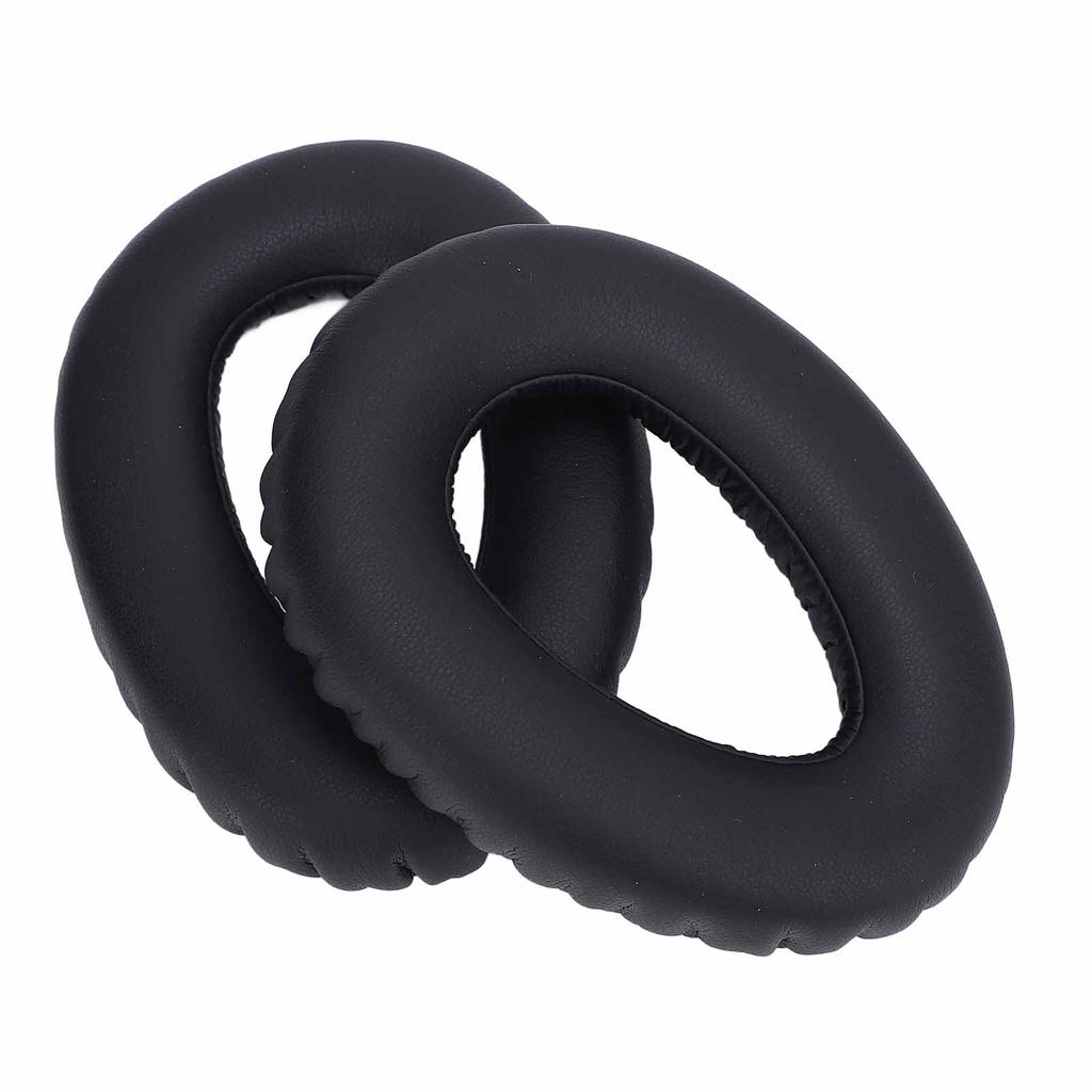 2PCS Headset Pads Protein Leather Sponge Cushions Headphone Pad Replacement for PXC480 PXC550 MB 660 UC Black