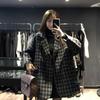 2024 Women's Mid-Length Warm Plaid Wool Coat