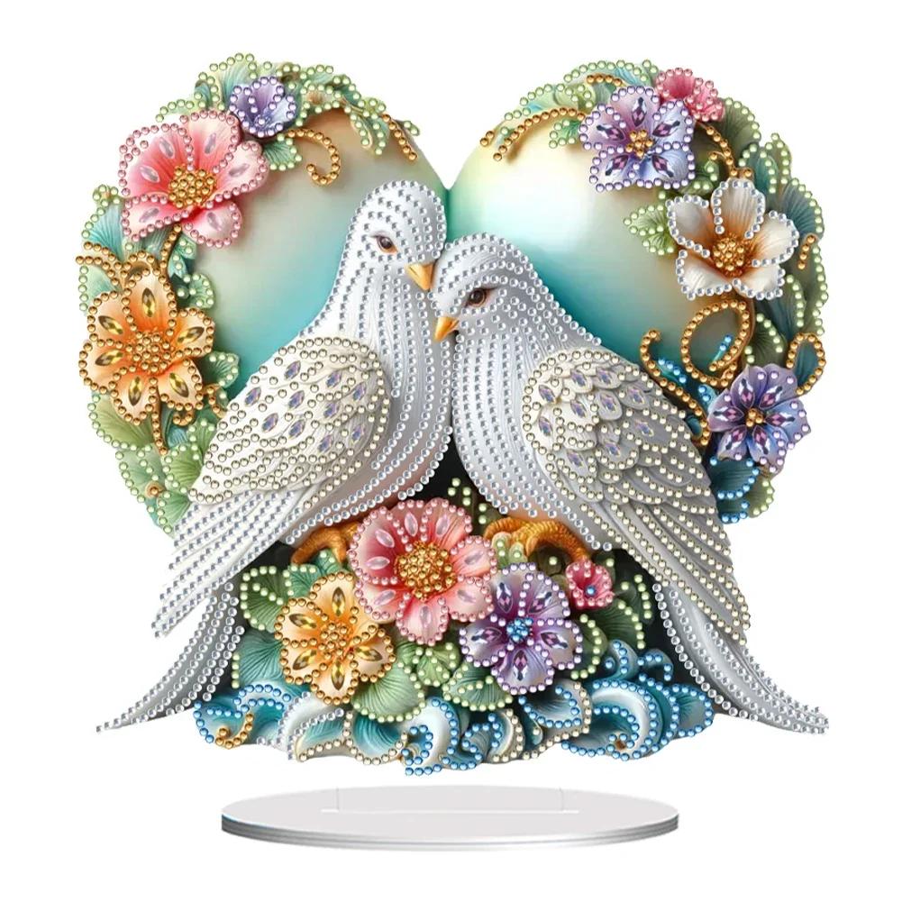Tierförmige 5D DIY Diamantkunst Tischdekorationen Diamantmalerei Desktop-Dekorationen Schlafzimmer Tischdekoration