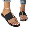 Summer women's fashionable flat bottomed sandals with clipped toes