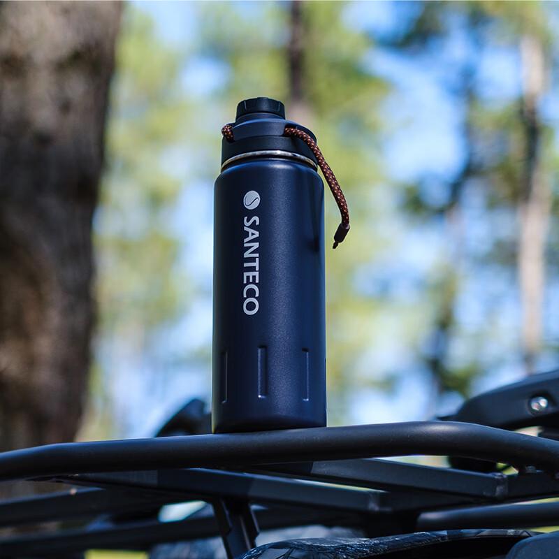 Santeco Outdoor Large Capacity Portable Insulated Stainless Steel Mug океан синий