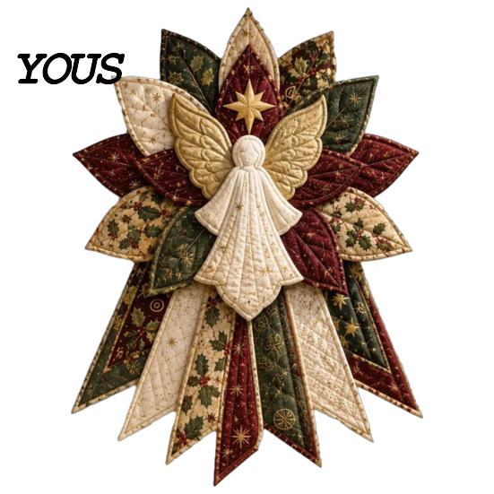Dekoratives Wandbehang-Bastelset Festliches gestepptes Weihnachts-Tür-DIY-Nähset, Immergrüner Baum, 3D-gepolsterte Patchwork-Kunsthandwerk-Bedarfsset für