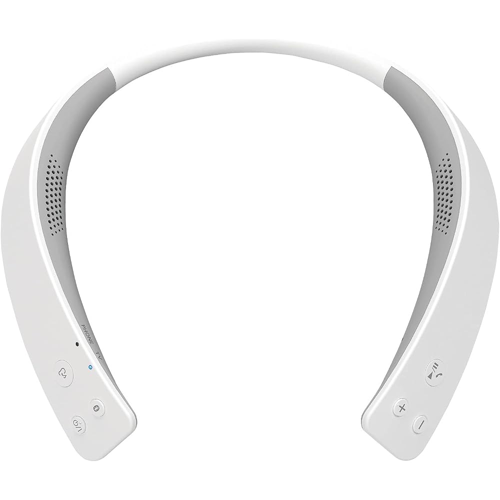 Panasonic Wireless Neck Speaker, Bluetooth, Built-in Microphone, Hands-Free, Approx. 13 Hours Continuous Playback, SC-WN10-W, White