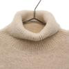 Unused AMAIL Long Sleeve Turtleneck Shaggy Knit Sweater F Beige Women Used