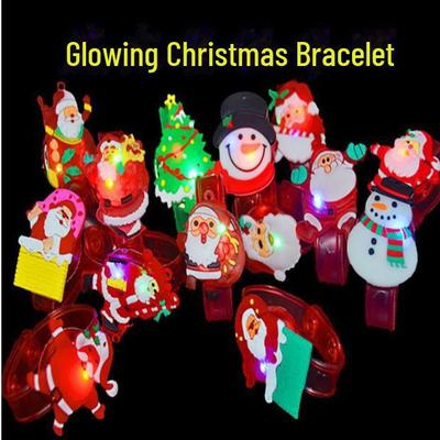 Children's LED Flash Watch & Luminous Silicone Bracelet - Christmas Halloween Cartoon Theme