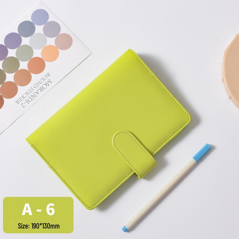 Macaron Minimalist Loose-Leaf Notebooks: A5, A6 Travel, and A7 Pocket Korean Creative Stationery Budget Books