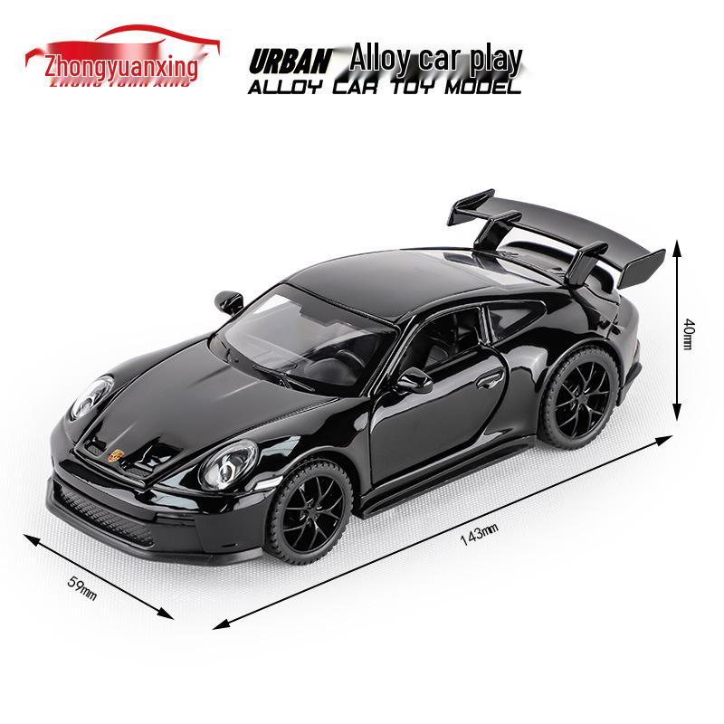 Zhongyuanxing 1/32 Alloy 911 Pull-Back Sports Car Model with Sound & Light