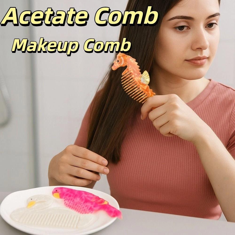 Puppy Makeup Comb Animal Hairdressing Combs Hair Care Acetate Comb  Dormitory