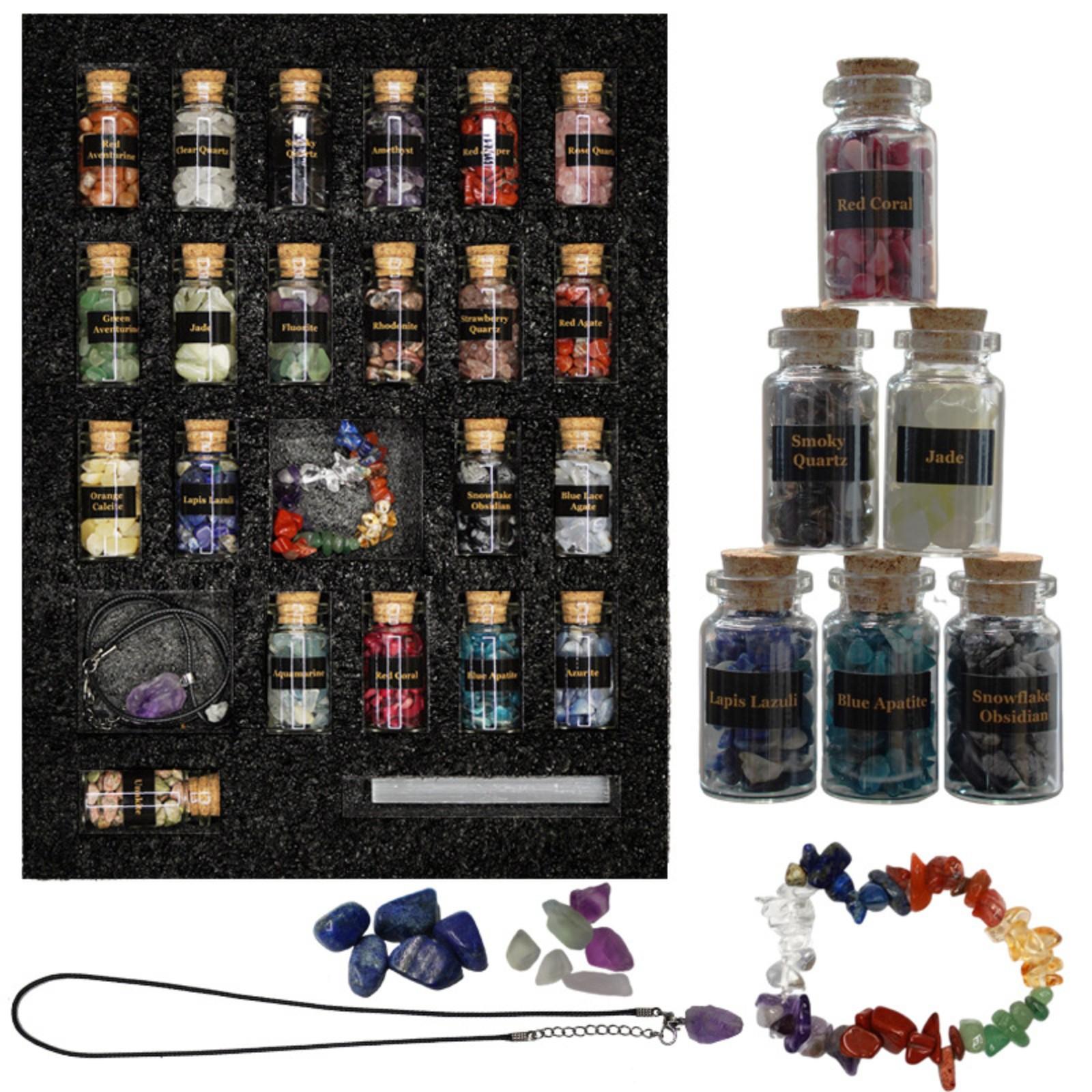 

Натуральный кристаллический гравийный камень дрейфовая бутылка детская наука преподавание коллекция подарок подарок One Size