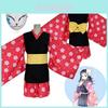 Exquisites Demon Slayer Kimetsu No Yaiba Makomo Cosplay Kostüm für Damen mit perfekten Nähten und atmungsaktivem Stoff