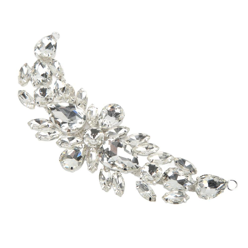 1pcs Water Dropping Rhinestone Applique Crystal Beaded Waist Chain  DIY Garment Decoration