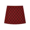 ELLE KIDS Girls' Vintage Red Plaid A-Line Skirt