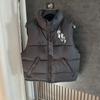 Trapstar Tiger Head Puffer Vest Black Streetwear Couple Jacket Slim Fit Winter Casual