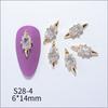 Manicure Accessories Crystal Flower Nail Jewelry Pendant Chain Nail Zircon Nail Rhinestones