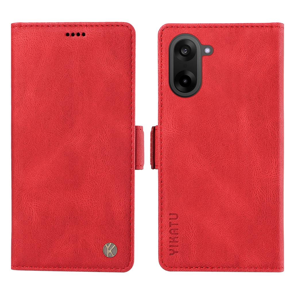 For OnePlus Nord CE5 5G/OnePlus Ace 5 Racing 5G Leather Case YIKATU YK-005 Skin-touch Feeling Wallet Phone Cover