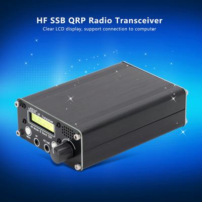 Transceptor de Rádio de 8 Bandas Modo Completo HF SDR QRP Transceptor SSB Conector de Antena BNC Kit de Microfone para Transceptor 100-240v
