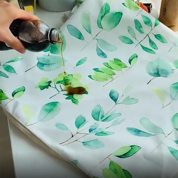 Double Sided Waterproof Printing Pillowcase Fresh Green Leaf Dot Home Sofa Pillowcase Japanese Cushion Cover