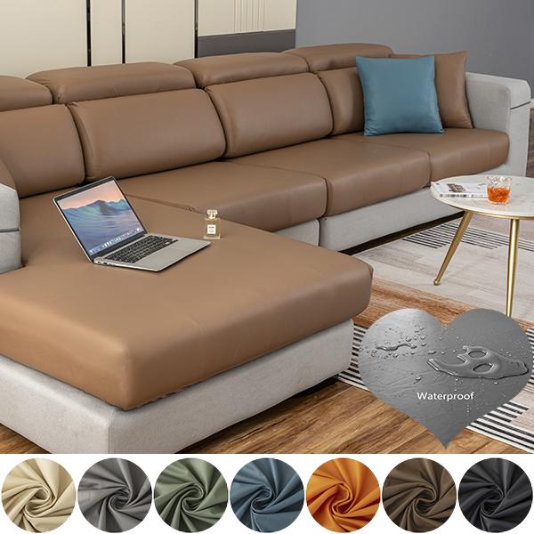 Buy PU FauxLeather Sofa Seat Cushion Cover Waterproof Removable