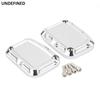 Motorcycle Front Rear Brake Reservoir Master Cylinder Covers For Harley Touring Road King Electra Street Glide FLH FLRT V-Rod