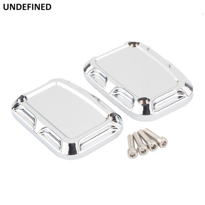 Motorcycle Front Rear Brake Reservoir Master Cylinder Covers For Harley Touring Road King Electra Street Glide FLH FLRT V-Rod