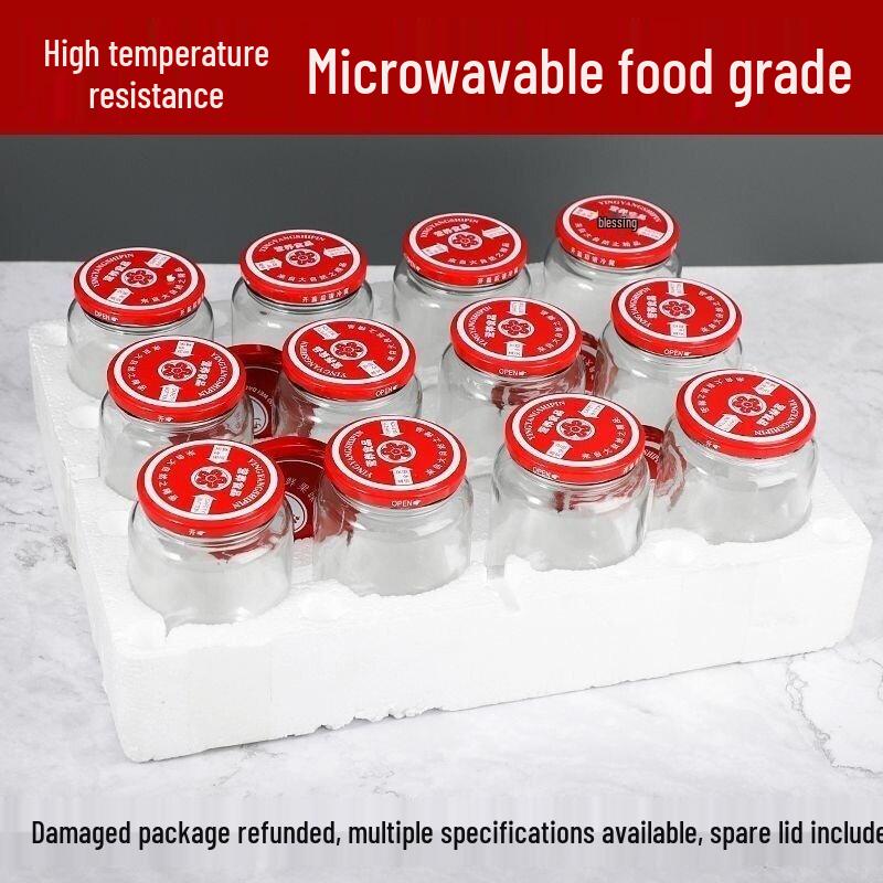 Heat-Resistant Glass Canning Jar