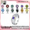 Men's GRA Moissanite Diamond Ring, PT950 Plated, S925 Sterling Silver, Simple Fashion Design.