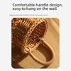 Hanging Handle Hanging Basket Woven Wall Storage Basket New Faux Rattan Basket  Kitchen Storage