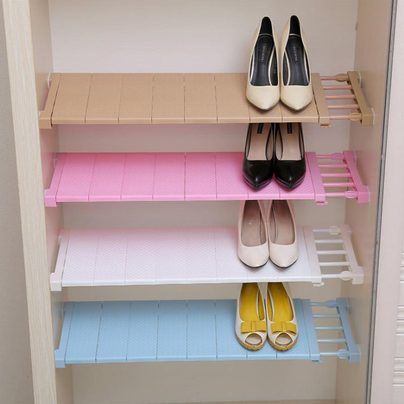 Adjustable Closet Organizer Storage Shelf Wall Mounted Kitchen Rack Wardrobe Shelves Cabinet Holders