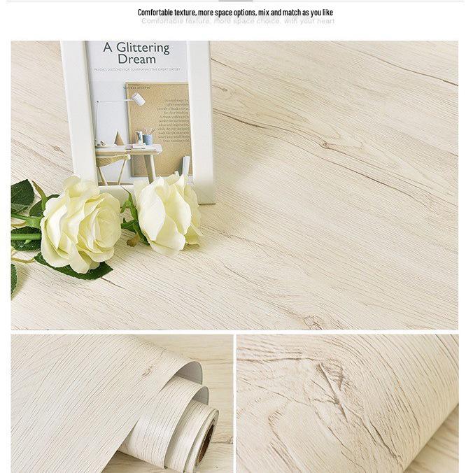 Selbstklebende Tapete mit Massivholzmaserung für Möbel- und Schrankrenovierung