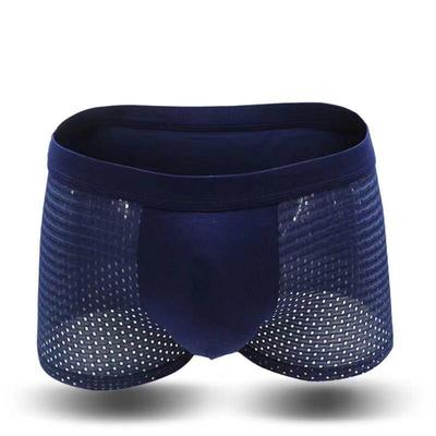 Boxer da uomo traspiranti in rete di seta ghiaccio