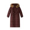 Brand Korea Dongdaemun autumn and winter new big fur collar medium and long slim down cotton clothes women's coat